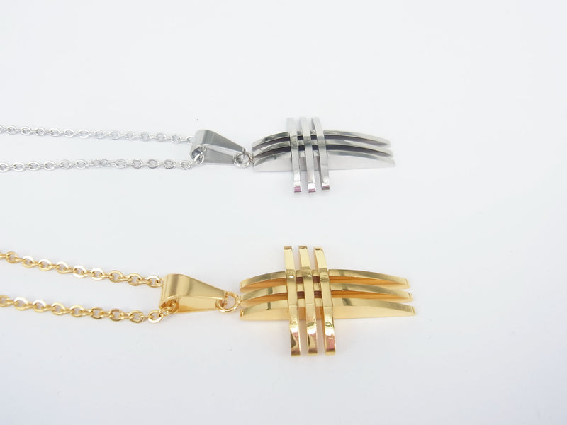 Hollow Cross Punk Pendant