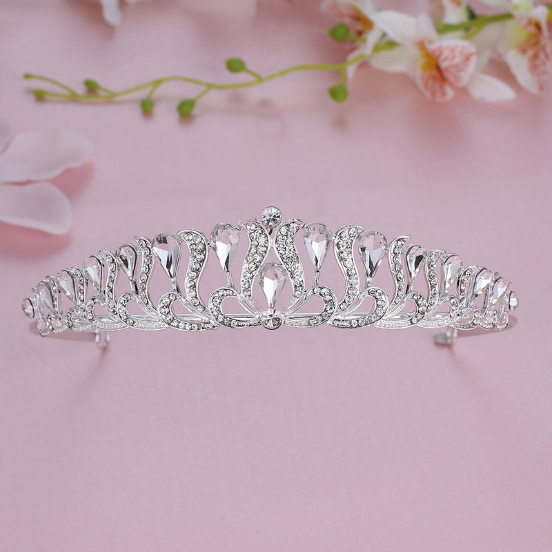 Bridal Alloy With Diamonds High Bright Pearl Hair Accessories