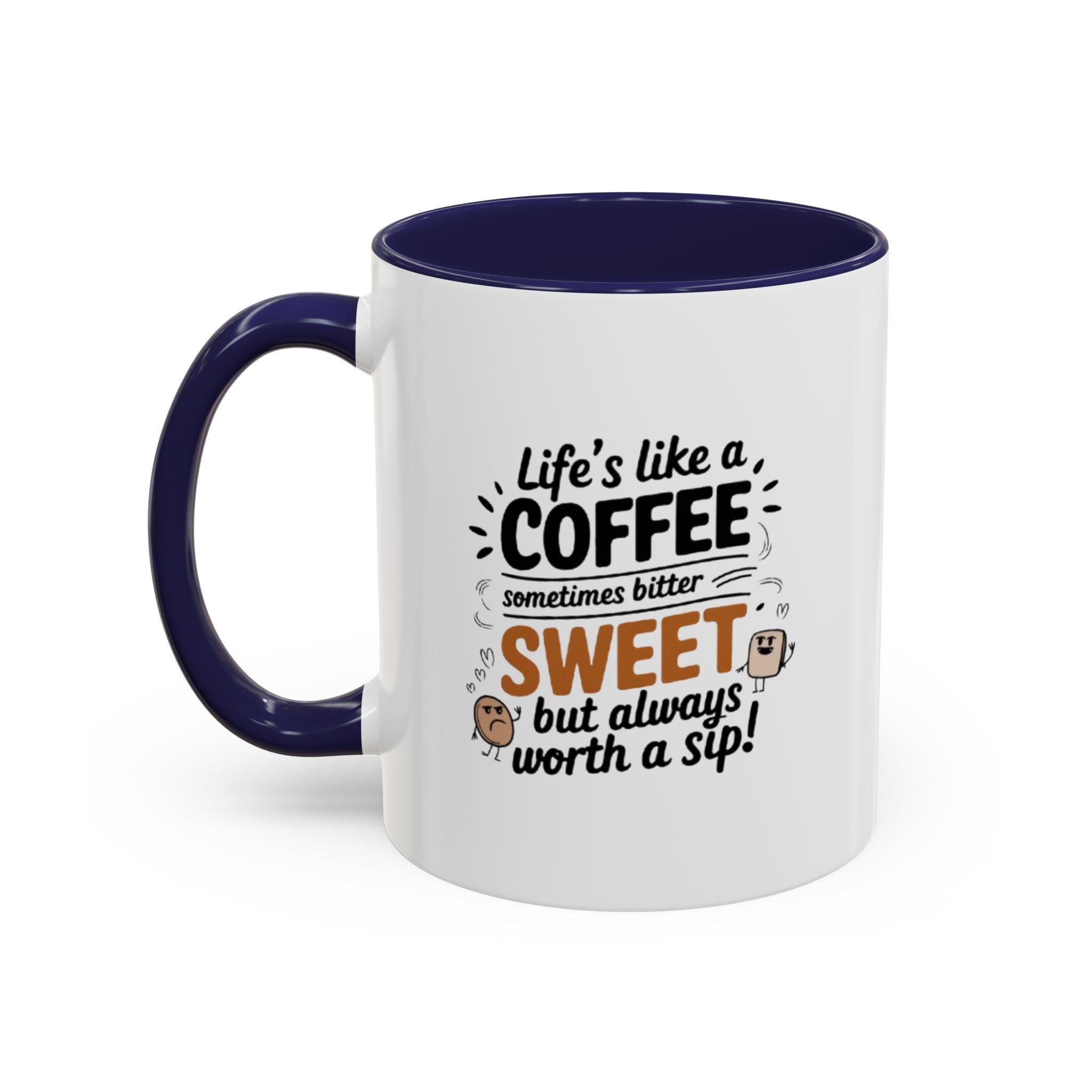 Motivational Accent Mug, Inspirational Coffee Cup, Gift for Coworker, Positive Quote Tea Mug, Office Desk Decor, 15oz Ceramic Drinkware