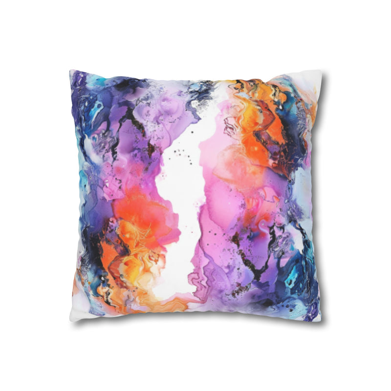 Square Poly Canvas Pillowcase, Decorative Throw Pillow Cover, Modern Home Accent