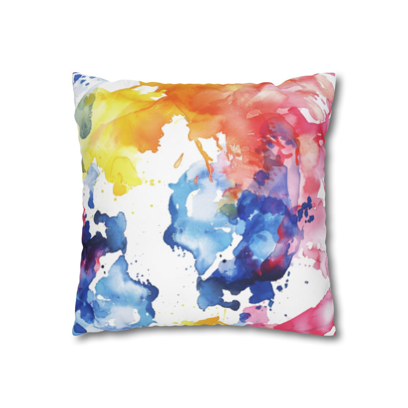 Square Poly Canvas Pillowcase, Decorative Throw Pillow Cover, Modern Home Accent