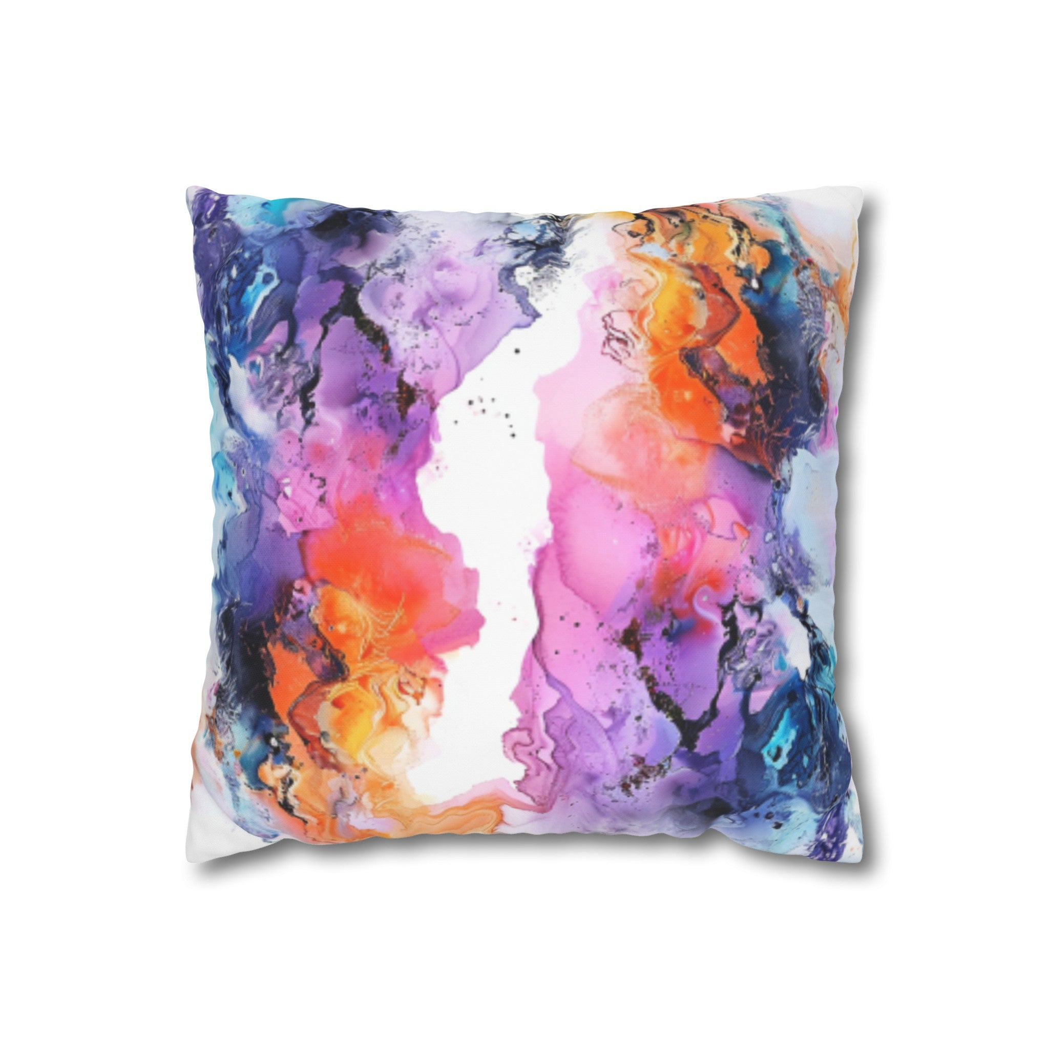 Square Poly Canvas Pillowcase, Decorative Throw Pillow Cover, Modern Home Accent