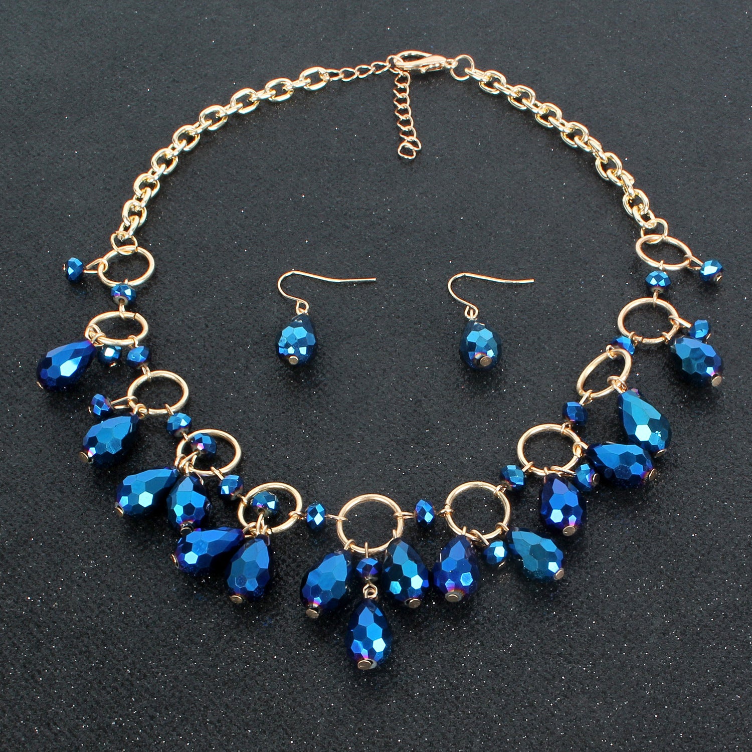 Exaggerated Crystal Pendant Necklace