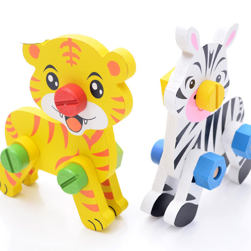 New Animal Disassembly And Assembly Nut Assembly Building Block Assembly