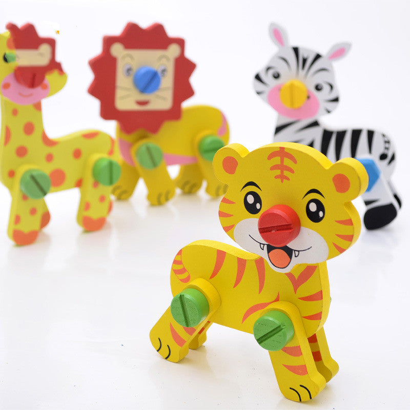 New Animal Disassembly And Assembly Nut Assembly Building Block Assembly