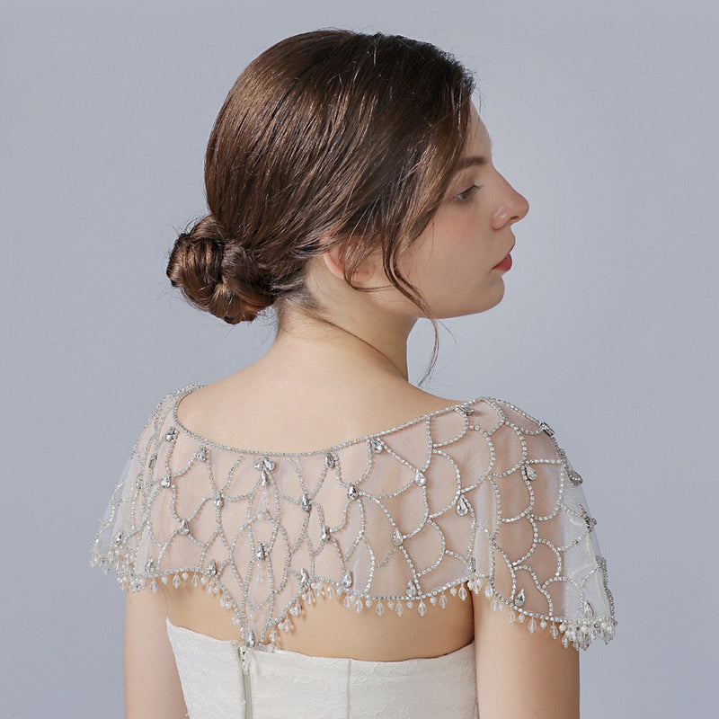 Tulle Rhinestone Shawl