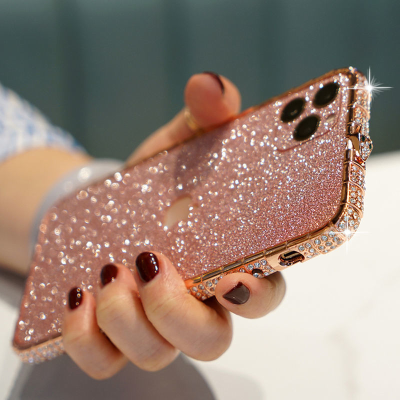 Women's Mobile Phone Case With Diamonds