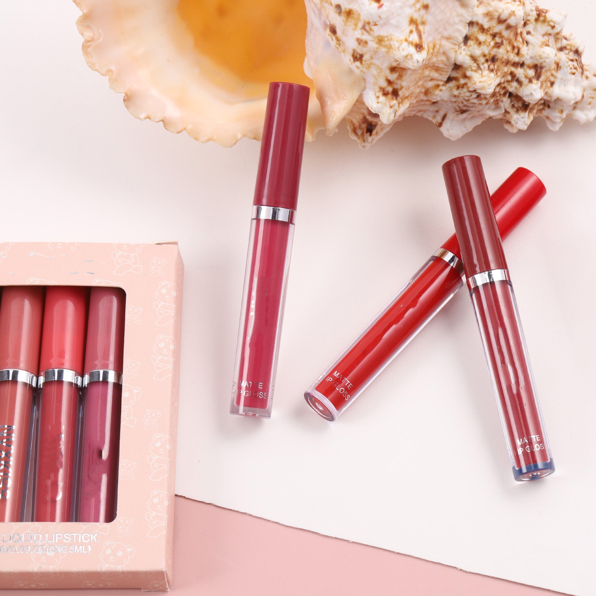 Lip Lacquer 6 PCs Matte No Stain
