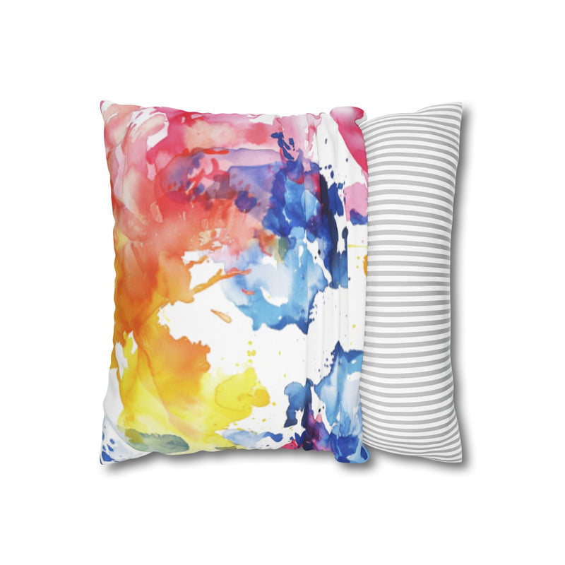 Square Poly Canvas Pillowcase, Decorative Throw Pillow Cover, Modern Home Accent