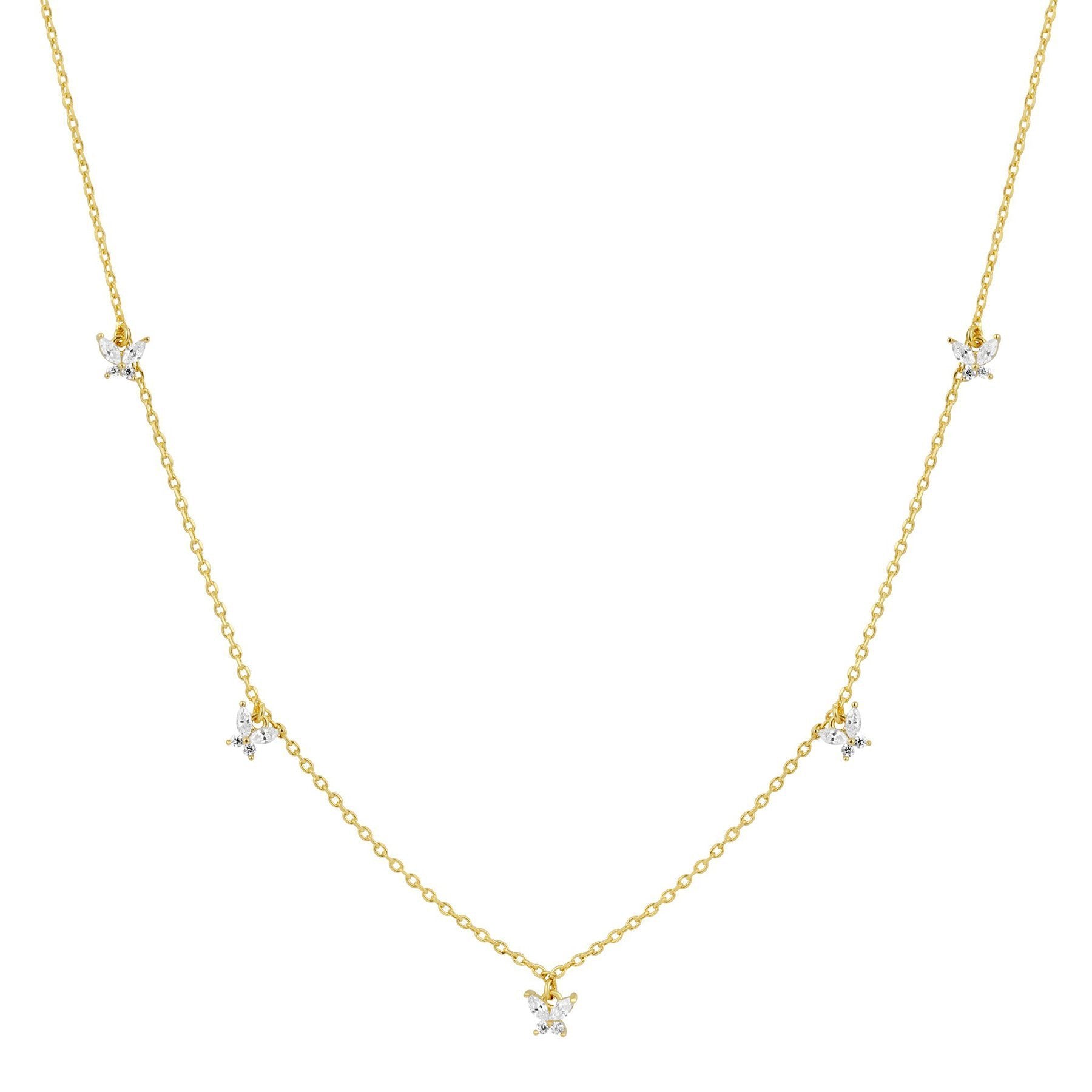Copper Plating 18K Real Gold Necklace Net Red Wind Trendy Personalized Clavicle Chain Jewelry