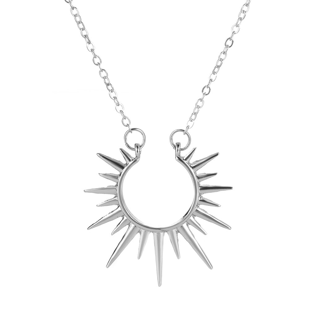 Sunflower Necklace Retro Clavicle