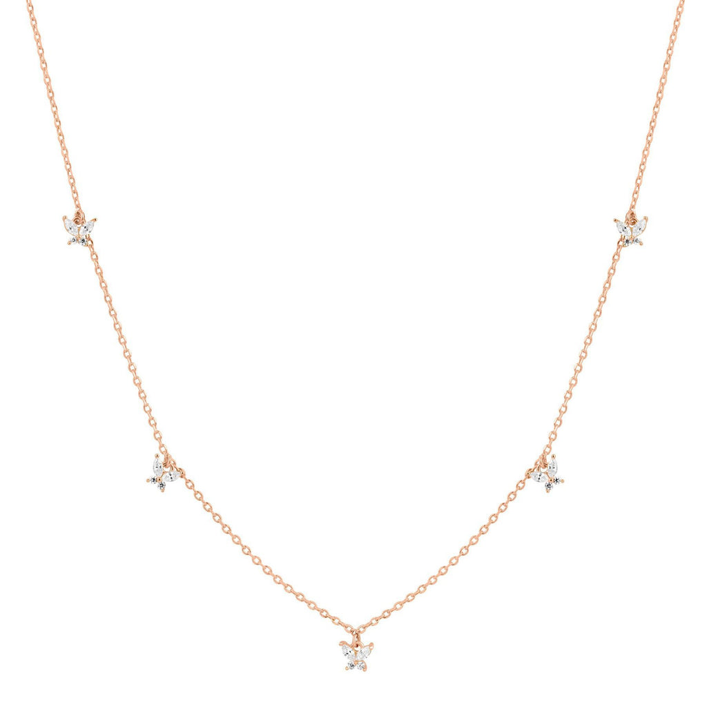 Copper Plating 18K Real Gold Necklace Net Red Wind Trendy Personalized Clavicle Chain Jewelry