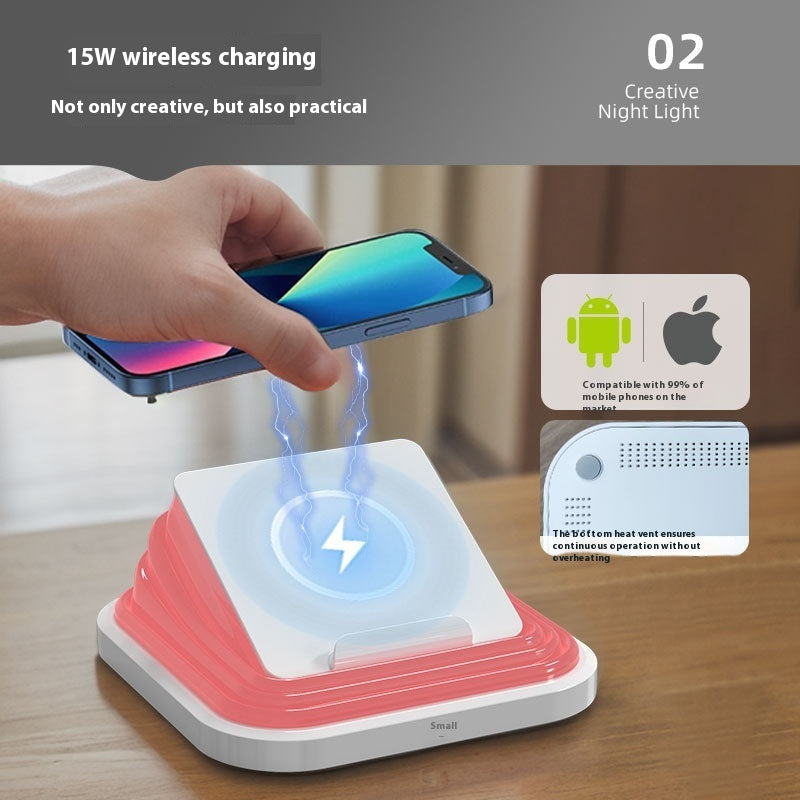 Creative Multifunctional Ambience Light Folding Mobile Phone