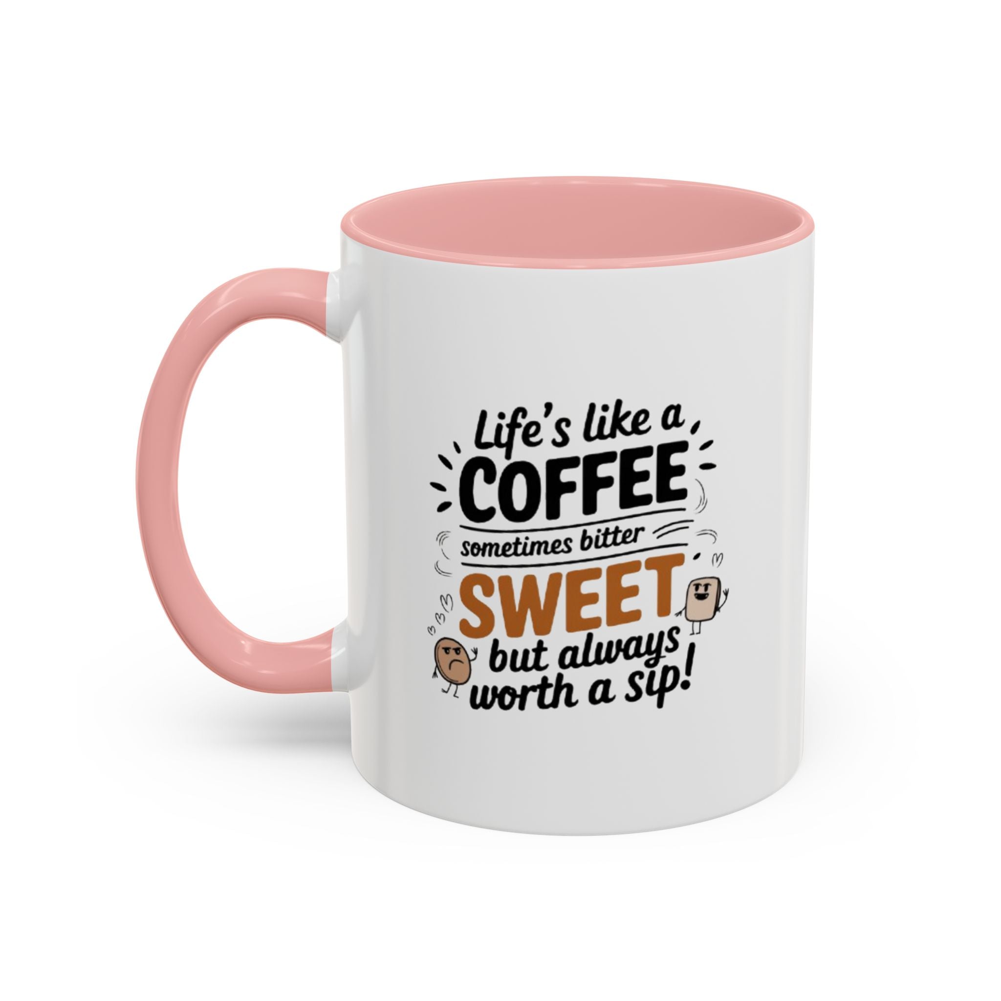 Motivational Accent Mug, Inspirational Coffee Cup, Gift for Coworker, Positive Quote Tea Mug, Office Desk Decor, 15oz Ceramic Drinkware