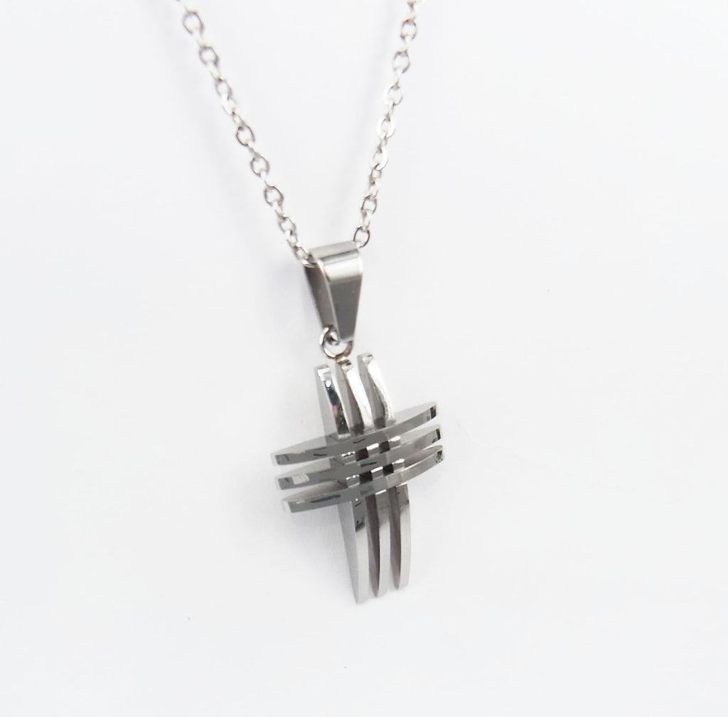 Hollow Cross Punk Pendant