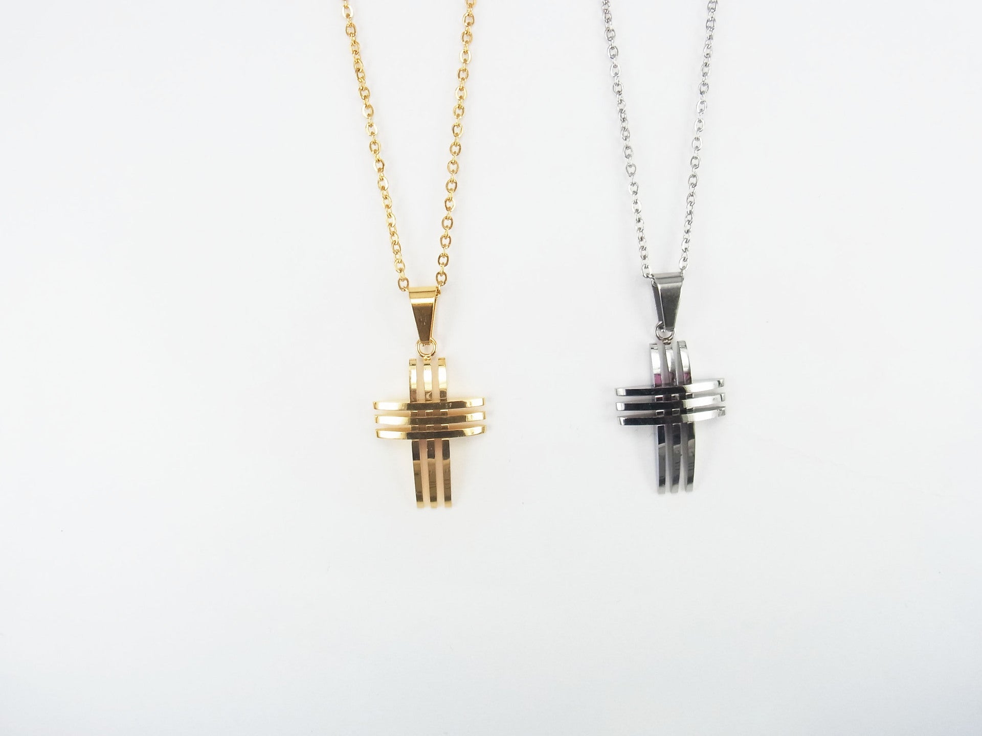 Hollow Cross Punk Pendant