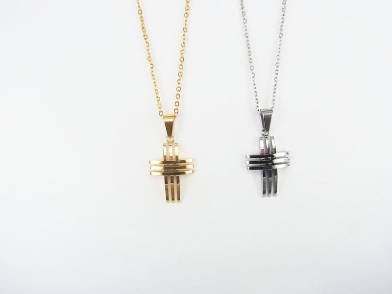 Hollow Cross Punk Pendant
