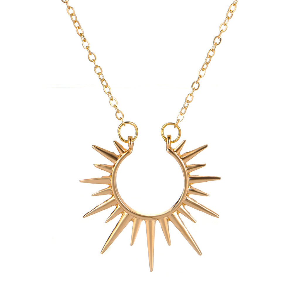Sunflower Necklace Retro Clavicle