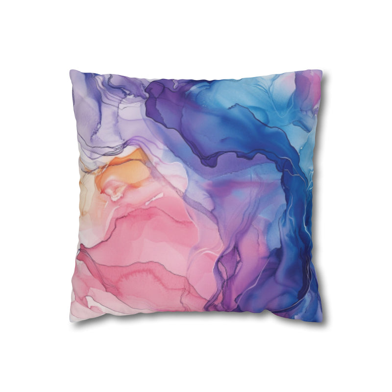 Square Poly Canvas Pillowcase, Decorative Throw Pillow Cover, Modern Home Accent