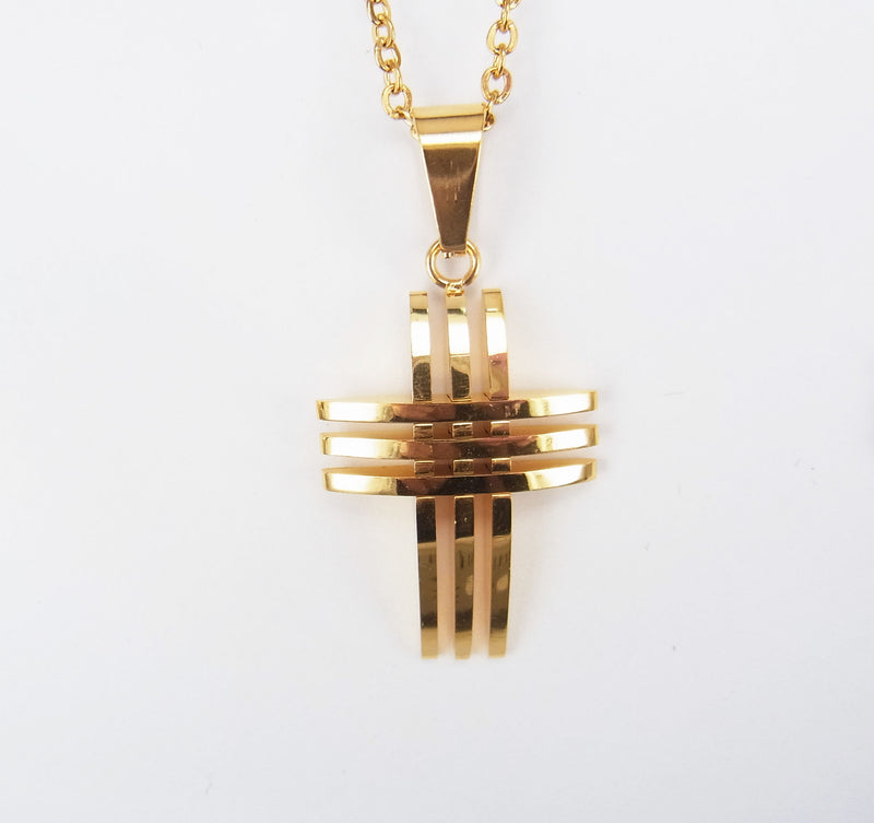 Hollow Cross Punk Pendant