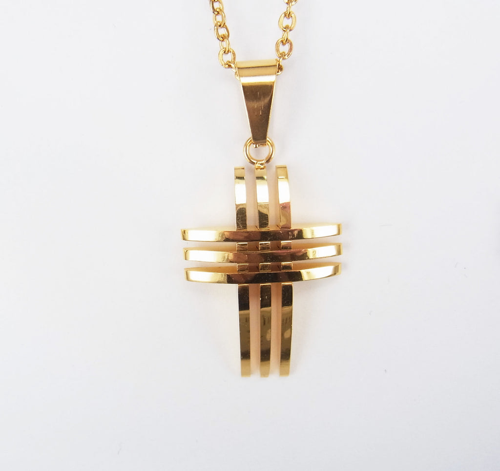 Hollow Cross Punk Pendant