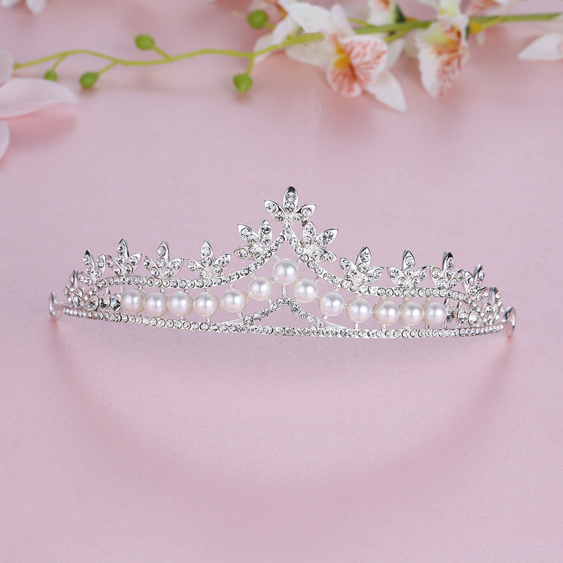 Bridal Alloy With Diamonds High Bright Pearl Hair Accessories