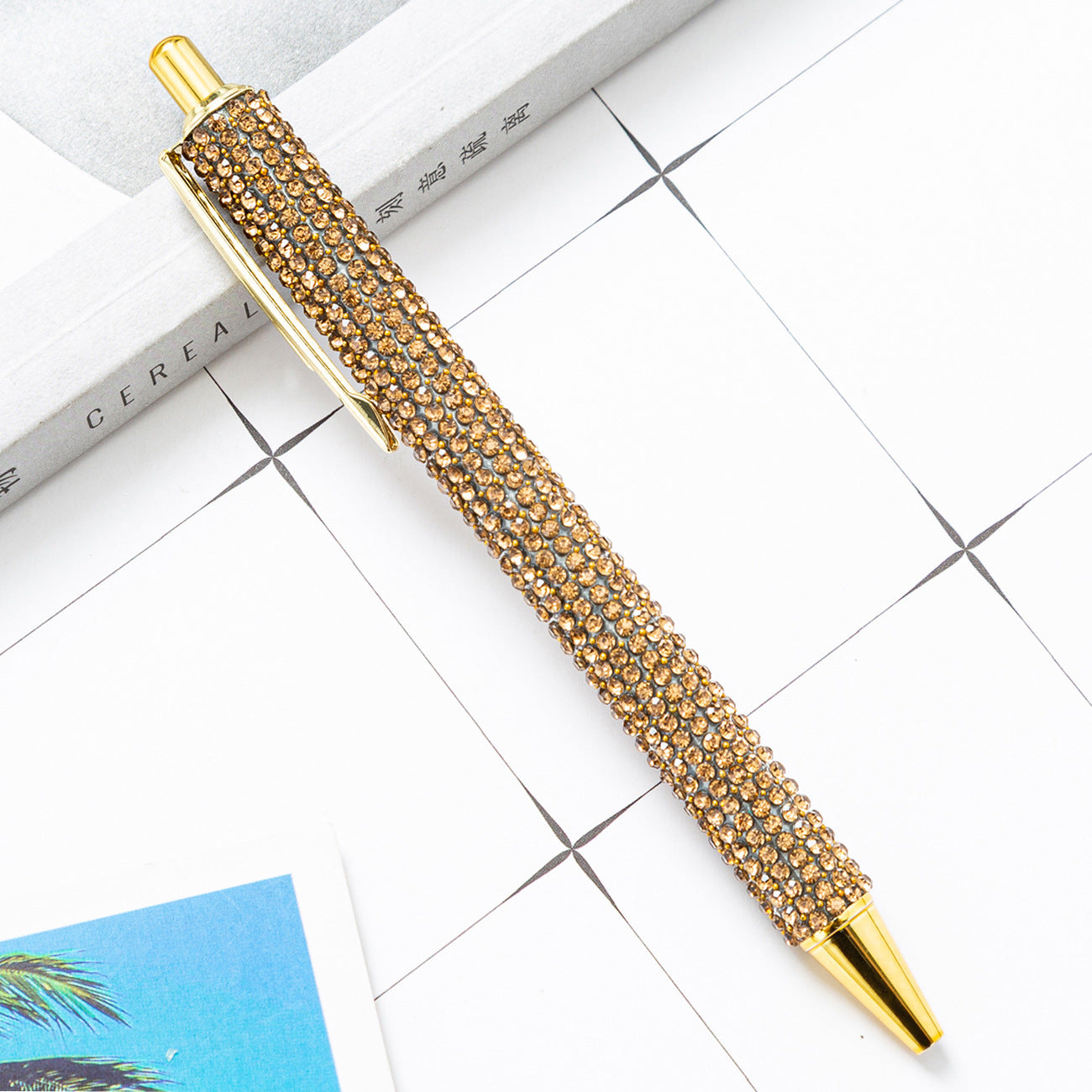 Press Pen Rhinestone Foreskin Student Stationery