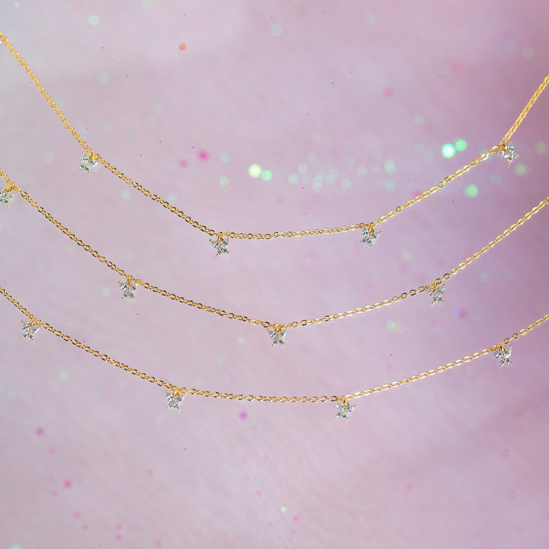 Copper Plating 18K Real Gold Necklace Net Red Wind Trendy Personalized Clavicle Chain Jewelry
