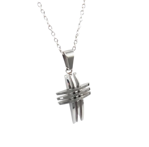 Hollow Cross Punk Pendant